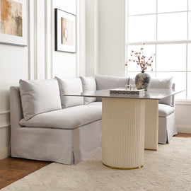 Create a Cozy Dining Corner with the Nelly Performance Dining Banquette