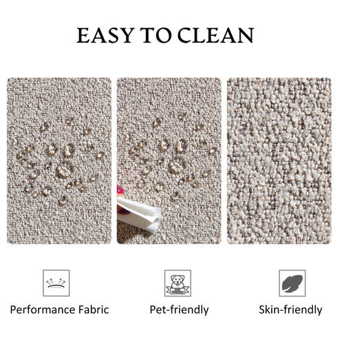 Ashlie Bouclé Swivel Barrel Chair - Taupe Modern Swivel Chair | Swivel Accent Chairs | Kinwell Furniture | Swivel Armchairs