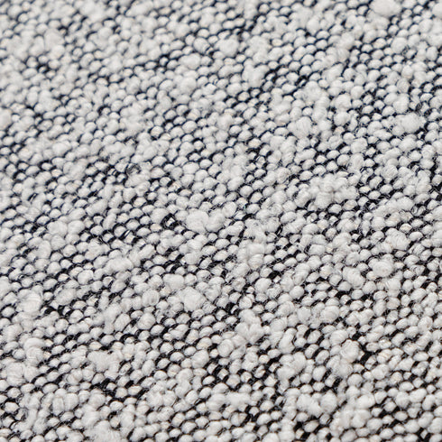 Everitte Bouclé Swivel Barrel Chair - Black and White Accent Swivel Chair | Swivel Chairs for Living Rooms | Kinwell Furniture | Top Swivel Chairs