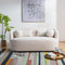 Ashlie Bouclé Loveseat |Beige Loveseat | Fabric Loveseat Couch | Kinwell Furniture | Modern Loveseats & Comfortable Loveseat Sofa Couches