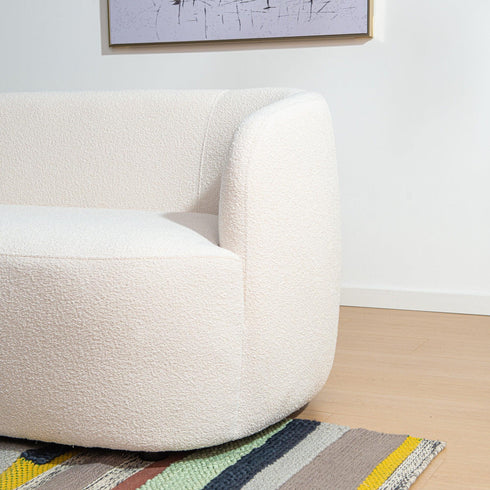 Ashlie Bouclé Loveseat | Mid Century Modern Loveseat | Kinwell Furniture | Cozy Loveseats & Living Room Loveseats