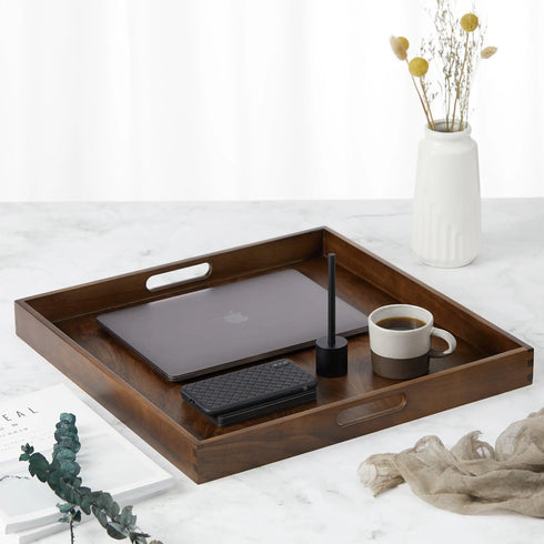 Square Black Walnut Serving Tray - Kinwell Furniture