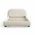 Harriet Bouclé Bed Frame with Headboard – Cream Upholstered Platform Bed | King Size | Kinwell Furniture
