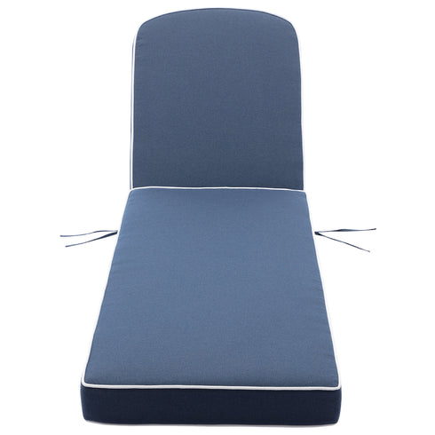 Ranu Extra Thick Outdoor Cushion Set – Blue Patio Chair Cushions | Outdoor Seat & Back Cushions | Weather-Resistant Outdoor Cushions | Kinwell Furniture