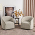 Susie Bouclé Swivel Barrel Chair - Swivel Accent Chair | Living Room Swivel Chairs | Kinwell Furniture | Best Swivel Chairs