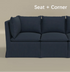 Nelly Slipcover Performance Dining Banquette
