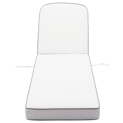 Ranu Extra Thick Outdoor Cushion Set – White Patio Chair Cushions | Outdoor Seat & Back Cushions | Weather-Resistant Outdoor Cushions | Kinwell Furniture