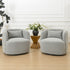 Ashlie Bouclé Swivel Barrel Chair