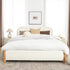 Dorothy Bed Frame with Headboard-White Modern Bed Frame | Platform Beds | Kinwell Furniture | Bedroom Bed Headboard