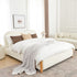 Dorothy Bed Frame with Headboard-White Modern Bed Frame | Platform Beds | Kinwell Furniture | Bedroom Bed Headboard