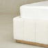 Agnes Bouclé Bed Frame with Headboard-White Modern Bed Frame | Platform Beds | Kinwell Furniture | Bedroom Bed Headboard