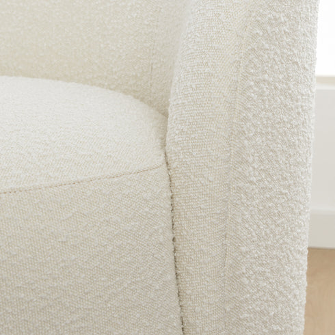 Everitte Bouclé Loveseat Sofa | White Loveseat | Kinwell Furniture | Comfy Love Seaters & Modern Loveseat Sofas