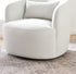 Ashlie Velvet Swivel Barrel Chair - Modern Swivel Chair | Swivel Accent Chairs | Kinwell Furniture | Swivel Armchairs