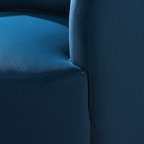 Ashlie Velvet Swivel Barrel Chair - Modern Swivel Chair | Swivel Accent Chairs | Kinwell Furniture | Swivel Armchairs