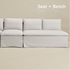 Nelly Slipcover Performance Dining Banquette