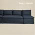 Nelly Slipcover Performance Dining Banquette