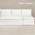 Nelly Slipcover Performance Dining Banquette