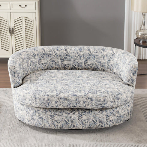 Aqif Elegant Swivel Barrel Chair - Cozy Swivel Chair | Swivel Armchairs | Kinwell Furniture | Living Room Swivel Chairs