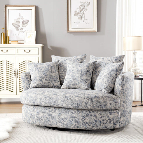 Aqif Elegant Swivel Barrel Chair - Comfortable Swivel Chair | Modern Swivel Chairs | Kinwell Furniture | Modern Swivel Chairs