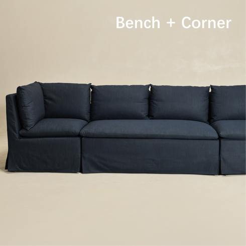 Nelly Slipcover Performance Dining Banquette