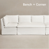 Nelly Slipcover Performance Dining Banquette