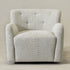 Vestie Chenille Swivel Barrel Chair - GrayGreen Modern Swivel Chair | Swivel Accent Chairs | Kinwell Furniture | Swivel Armchairs