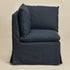 Nelly Performance Corner Banquette Chair - Indigo Modern Corner Banquette Chair | Corner Banquette Seating | Kinwell Furniture | Modular Dining Banquette