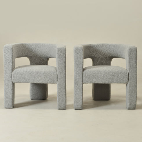 Herbert Modern Bouclé Armchair - Cozy Accent Chair | Decorative Side Chairs | Kinwell Furniture | Most Comfortable Accent Chairs