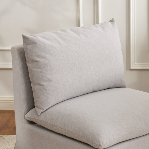 Nelly Performance Dining Chair - Light Gray Modern Dining Chair | Dining Chairs | Kinwell Furniture | Upholstered Dining Chairs