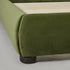 Harriet Vevlet Platform Bed with Wood Legs