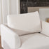 Upholstered Armchair – Ivory Square Arm Accent Chair | Performance Fabric Armchair | Kinwell Furniture | Scandinavian, Timeless Design