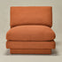 Montyne Bouclé Armless Chair - Caramel Accent Chair | Warm Brown Lounge Chair | Kinwell Furniture | Modern Accent Seating