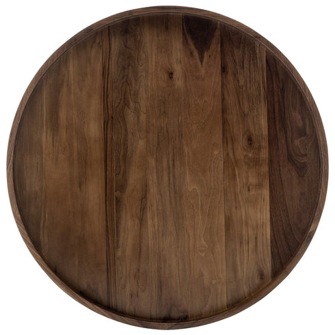 Round Black Walnut Serving Tray - Kinwell Furniture