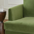 Green Upholstered Loveseat – Albert Loveseat Sofa | 2-Seater Couch | Kinwell Furniture | Mid-Century Modern, Timeless Design