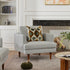 Upholstered Armchair – Gray Square Arm Accent Chair | Performance Fabric Armchair | Kinwell Furniture | Scandinavian, Timeless Design