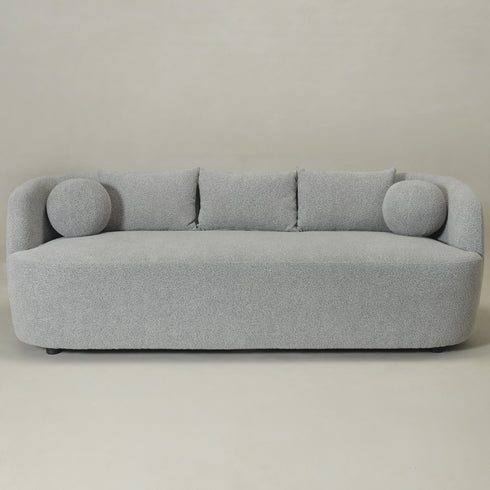 Ashlie Bouclé Loveseat |Light Gray Loveseat | Fabric Loveseat Couch | Kinwell Furniture | Modern Loveseats & Comfortable Loveseat Sofa