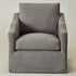 Charles Slipcover Swivel Barrel Chair – Slate Gray Modern Swivel Chair | Slipcover Swivel Chairs | Kinwell Furniture | Swivel Armchairs