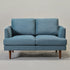 Blue Upholstered Loveseat – Albert Loveseat Sofa | 2-Seater Couch | Kinwell Furniture | Mid-Century Modern, Timeless Design