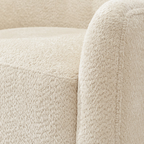 Vestie Chenille Swivel Barrel Chair - Stylish Swivel Chair | Living Room Swivel Accent Chairs | Kinwell Furniture | Most Comfortable Swivel Chairs