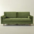 Tiziano Tufted 3-Seater Sofa – Green Velvet Couch with Accent Pillows | Mid-Century Modern Sofa | Kinwell Furniture