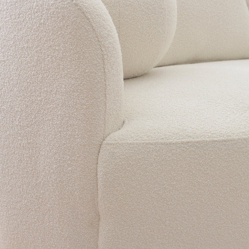 Ashlie Bouclé 3-Seater Sofa - 3 Seater Sofa | Three Seater Couch | Kinwell Furniture | Modern 3 Seater Sofas