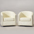 Logan Faux Leather Tufted Swivel Club Chair - Modern Swivel Chair | Swivel Accent Chairs | Kinwell Furniture | Swivel Armchairs
