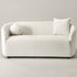 Susie White Bouclé Loveseat Sofa | Small White Loveseat | Kinwell Furniture | Modern Bouclé Couch for Cozy Spaces