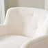 Vestie Chenille Swivel Barrel Chair - Cream Mid Century Modern Swivel Chair | Waiting Room Swivel Chairs| Kinwell Furniture | Designer Swivel Chairs