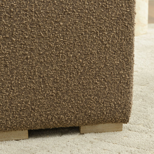 Ida Bouclé Square Ottoman