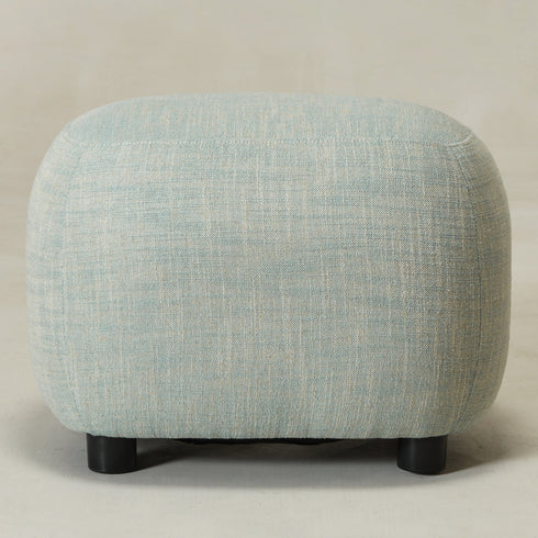 Elmer Linen Ottoman - Light Green Fabric Ottoman | Decorative Ottoman | Kinwell Furniture | Modern Ottoman Furniture
