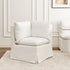Nelly Performance Corner Banquette Chair - White Modern Corner Banquette Chair | Corner Banquette Seating | Kinwell Furniture | Modular Dining Banquette