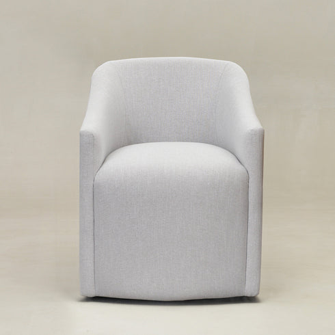 Rafa Performance Dining Chair with Casters �Fully Wrapped Dining Chair | Arm Dining Chairs | Kinwell Furniture | Easy-to-Clean Upholstery