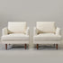 Upholstered Armchair – Cream Square Arm Accent Chair | Performance Fabric Armchair | Kinwell Furniture | Scandinavian, Timeless Design