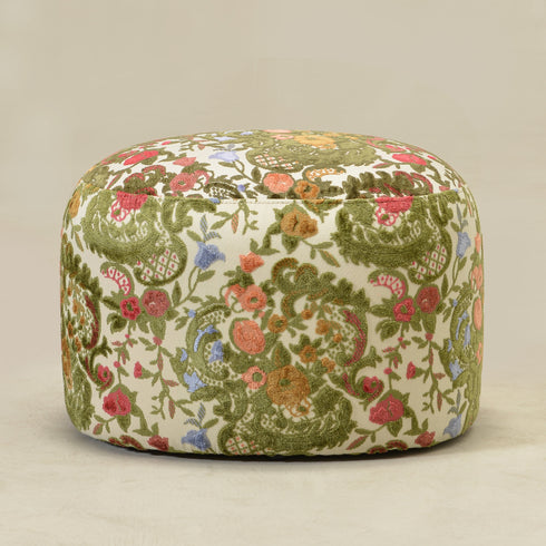 Kinwell Exclusive | Olin Botanical Jacquard Ottoman